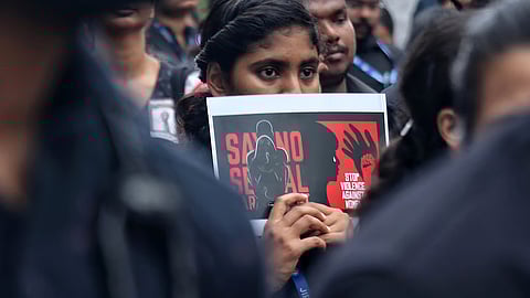 The woman has been admitted to Parippally MCH. The accused has been taken into police custody.