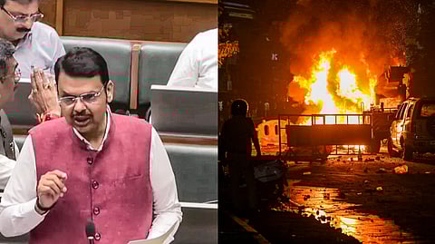 Maharashtra Chief Minister Devendra Fadnavis speaks during the Budget session of the state Assembly.