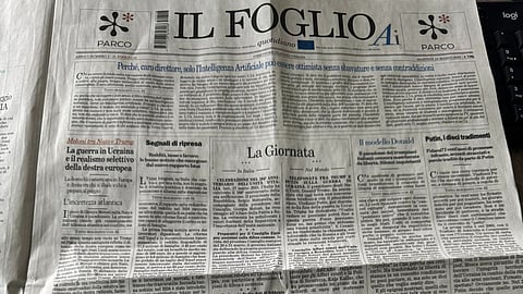 Il Foglio AI - The world's first AI-generated newspaper.