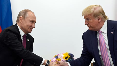 President Donald Trump is to hold talks on Tuesday with Russian President Vladimir Putin as he looks to get buy-in on a U.S. ceasefire proposal.