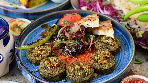 Edamame falafel