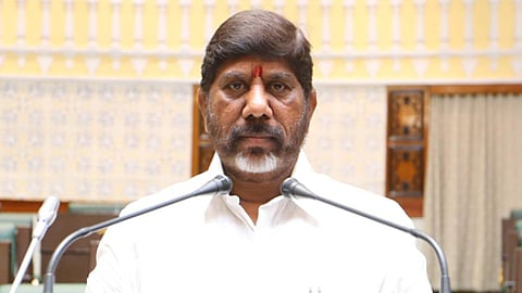 Deputy Chief Minister Mallu Bhatti Vikramarka presents the budget for the financial year 2025-26 in the Assembly