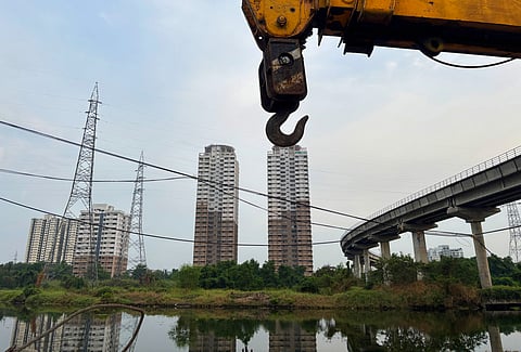AWHO Chander Kunj Army Towers in Vytilla, flagged for its faulty construction, ready to be razed off for reconstruction. A team of demolition experts visited the site recently to prepare a report.