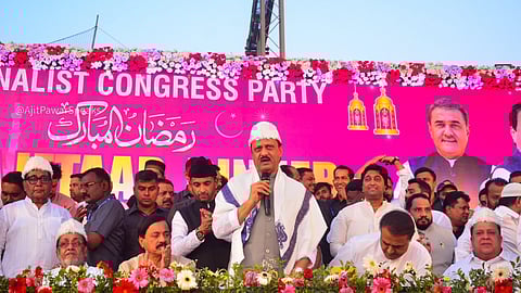 Deputy Chief Minister Ajit Pawar at his party-organised Iftar in Mumbai.