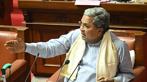 Chief Minister Siddaramaiah at Council at Vidhana Soudha in Bengaluru on Friday.
