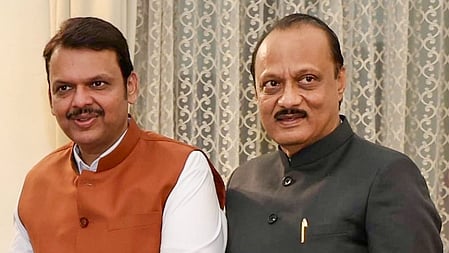 CM Devendra Fadnavis with Ajit Pawar