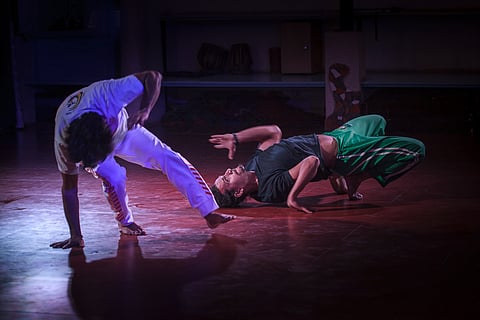 Capoeira performers