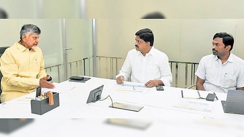 Finance Minister Payyavula Keshav and Secretary (Finance) Ronald Ross attended the meeting.