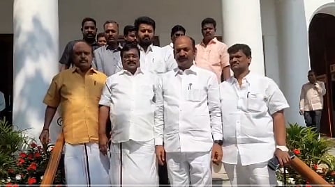 Opposition members evicted from Puducherry Assembly for demanding adjournment motion