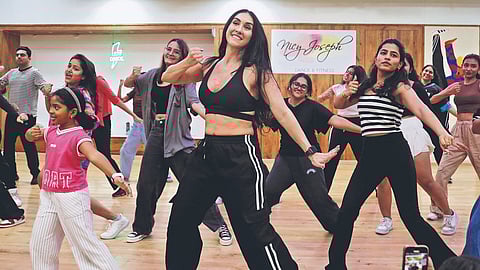 Lauren Gottlieb at the workshop in Hyderabad