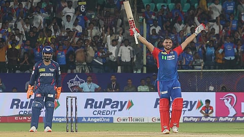 Delhi Capitals' Ashutosh Sharma played a match-winning knock against Lucknow Super Giants on Monday