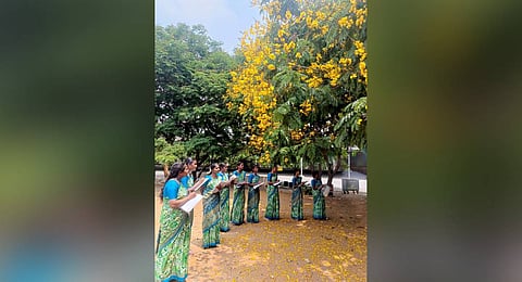 The March tree festival is underway between March 21 and 30 across the country. Under the programme, the school and college students, along with the nature enthusiasts, are busy in observing trees near to their house or school/colleges