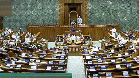 Union Minister Nirmala Sitharaman speaks in the Lok Sabha.