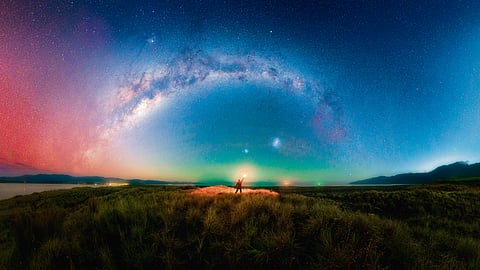 A panoramic view of the Milky Way