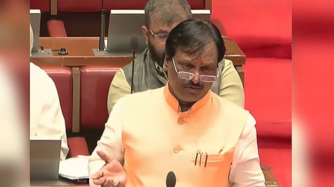 Shiv Sena (UBT) leader Ambadas Danve speaking at theLegislative Council.