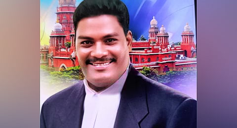 A Veeran used the registration number of a lawyer from Pudukkottai.