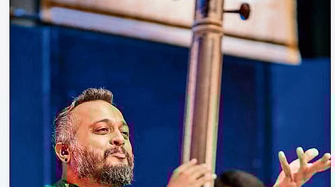 Sandeep Narayan during one of his performances