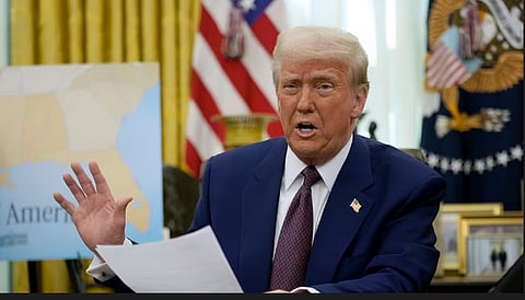 With the announcement, Trump is seeking to tout his ability as a dealmaker — even as his tariffs when initially announced in early April led to a market panic and fears of slower growth that for the moment appear to have subsided.