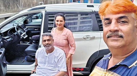 Shankar Jai Kishan captures the happiness of his customer after retrofitting his car in Kolathur