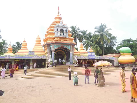A view of the Maa Tarini Temple at Ghatagaon in Keonjhar.