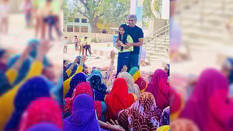 Former Bibipur village sarpanch Sunil Jaglan launches "Beti Hoon Beti Bolo" campaign in Haryana