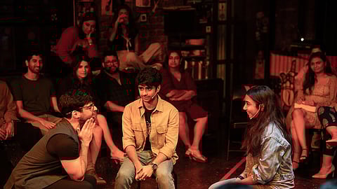 A still from the play External Affairs