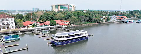 The catamaran restaurant built by Aismar Boat Builders for a Dubai-based client