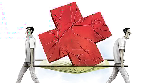 Though the wards of the hospital consists of toiletries for patients, attenders, staff and doctors, the visitors of in-patients, out-patients, and public have to depend on the common sanitary complex located near the mortuary.