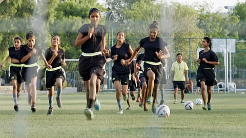 A sill from the film 'Kicking Balls'