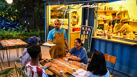 Pecs Cafe being run by autistic persons at Patia in Bhubaneswar.