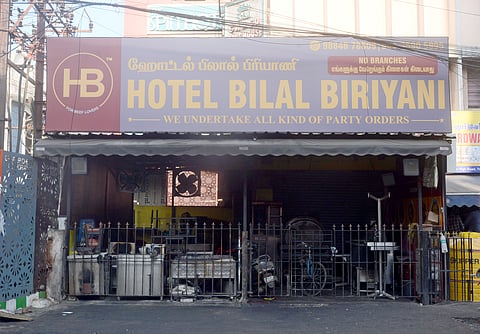 Food Safety officials sealed Bilal hotel on Triplicane High Road, after 20 people who ate at the hotel were hospitalised with complaaints of vomittingg and diarrhea on Sunday.