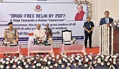 L-G Vinai Kumar Saxena and Delhi Police Commissioner Sanjay Arora were present at the event.