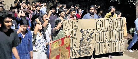 BRS working president KT Rama Rao on auction of 400 acres of land in Kancha Gachibowli near the University of Hyderabad