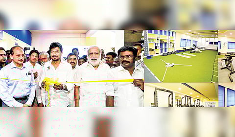 Deputy Chief Minister Udhayanidhi Stalin inaugurates Tamil Nadu Sports Science Centre at Jawaharlal Nehru Sports Stadium on Friday