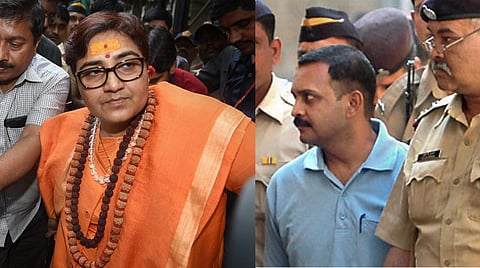 Malegaon blast case accused Pragya Singh Thakur and Lt Col Prasad Purohit.