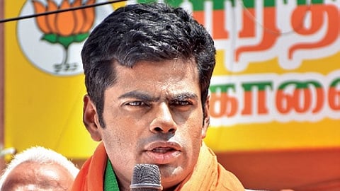 BJP state president K Annamalai.