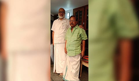 N K Vasudevan with M A Baby