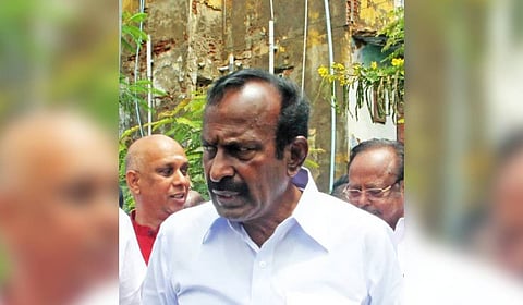 Minister for Housing and Urban Development S Muthusamy