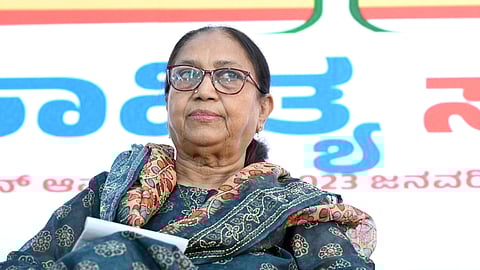 Writer Banu Mushtaq at Jana Sahitya Sammelana in Bengaluru -