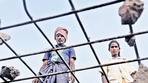 construction workers, labourers