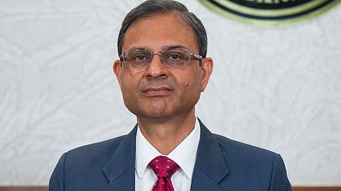 RBI Governor Sanjay Malhotra during a press conference after announcement of the first bi-monthly monetary policy of the current fiscal year (Photo | PTI)