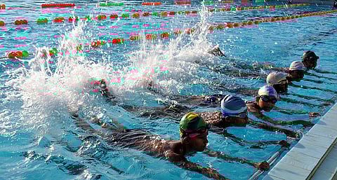 Swimming summer coaching at Anna stadium, Tiruchy