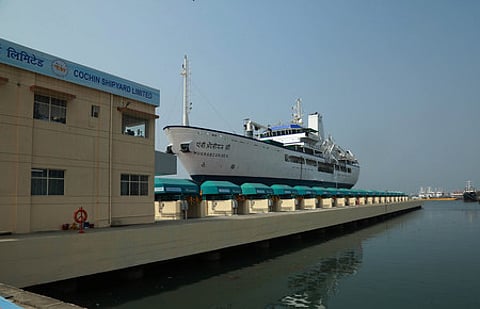 Cochin Shipyard image used for representation.