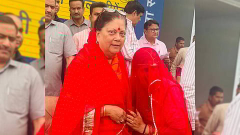 Former Rajasthan CM Vasundhara Raje on her recent visit to Jhalawar.
