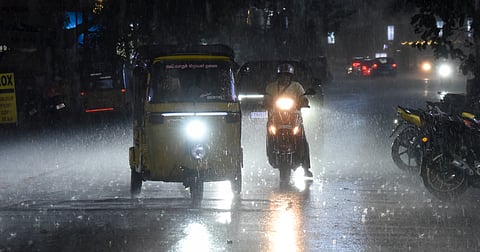 In Chennai, the maximum temperature is likely to be around 34-35 degrees Celsius and the minimum around 27-28 degrees Celsius on Monday.