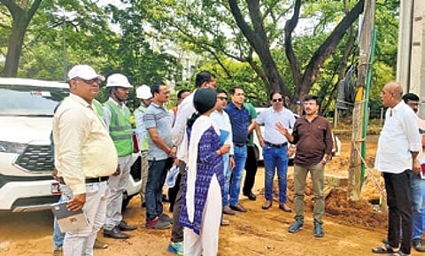 Under the comprehensive upgradation plan, the entire industrial area is being renovated with construction of separate storm water channels to prevent waterlogging.