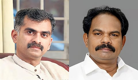 MDMK principal secretary Durai Vaiko (L); General secretary Mallai Satya.