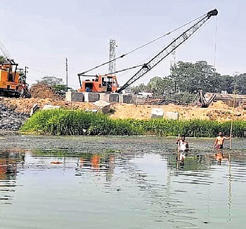 Gobari river in Kendpara district