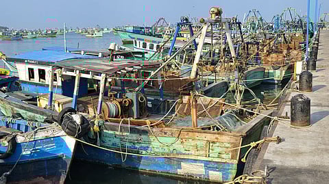 Boat owners carry out repair works to trawlers, and the government would provide financial assistance of Rs 8,000 to the fishermen, officials added.