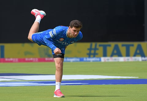 Noor Ahmad at a Chennai Super Kings training session